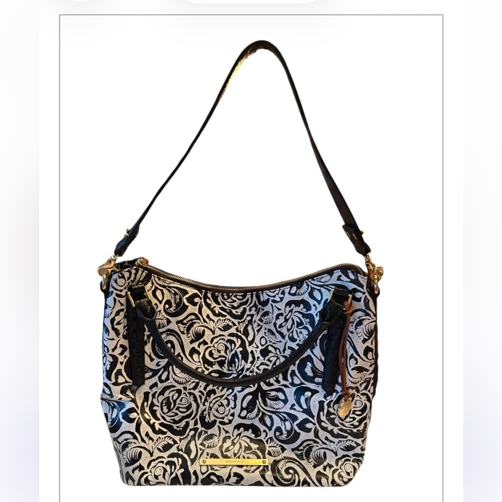 ❤️RARE❤️ Brahmin Medium Asher Tote in Black Rousseau